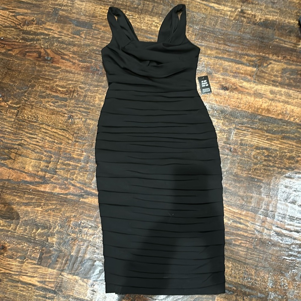 NWT size 2 black fitted express dress